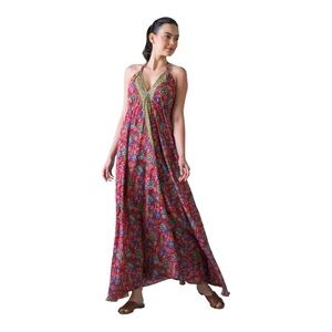 Rhea Costa Multicolor Floral Maxi Dress